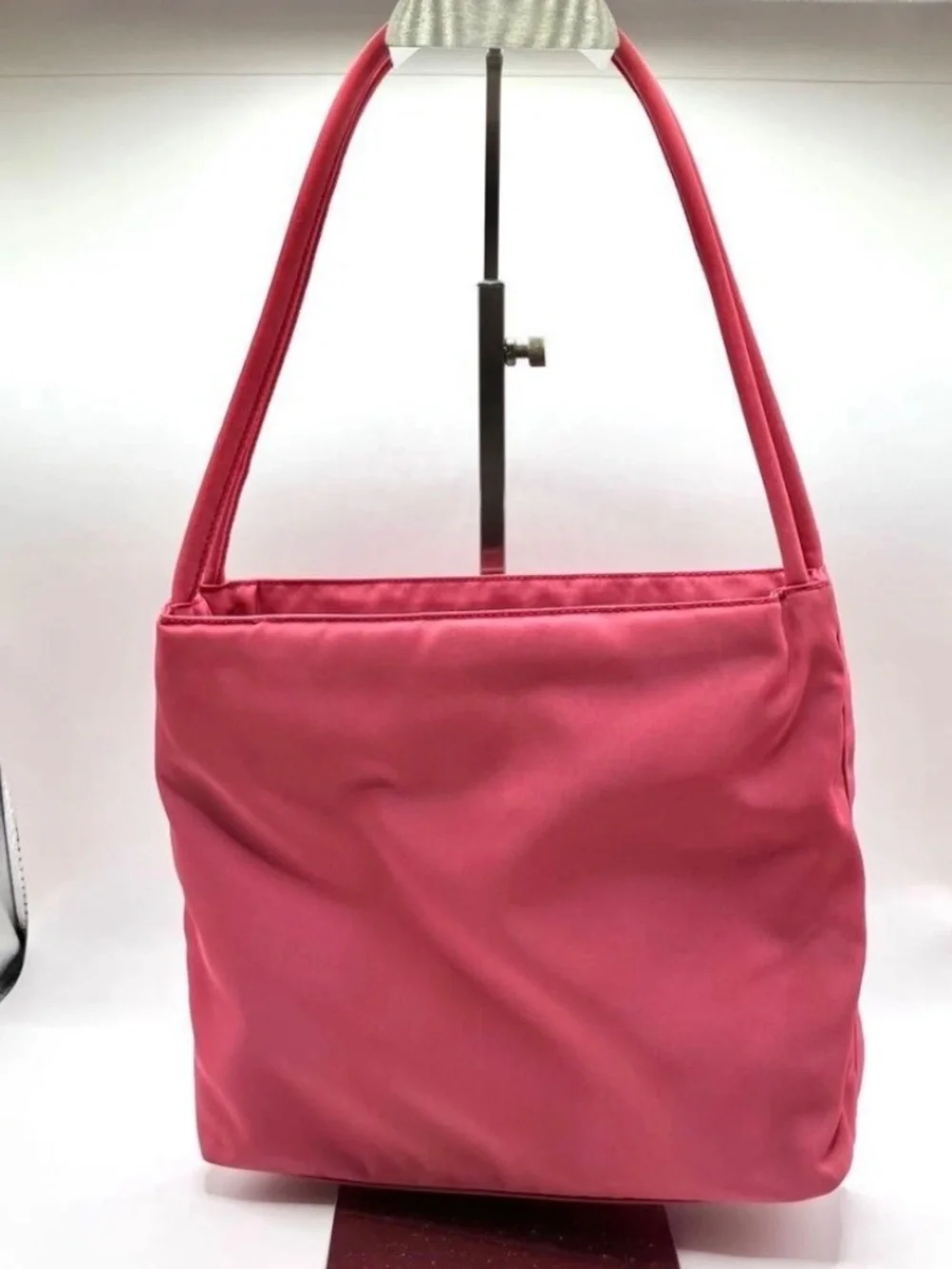 PRADA Tote Bag Pink Color Handbag Nylon - Used from Japan